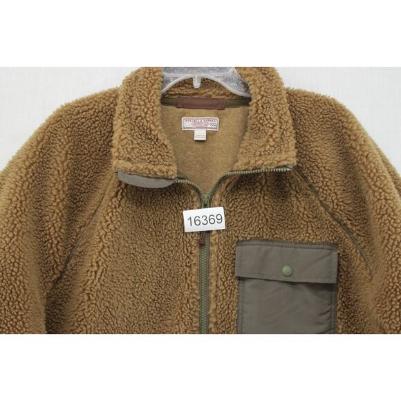 Wallace & Barnes Nordic Sherpa Fleece Jacket Men XXL Brown Shawl Collar Outdoors - Picture 8 of 8